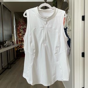 Lululemon front zip, mock neck, tennis top size 12